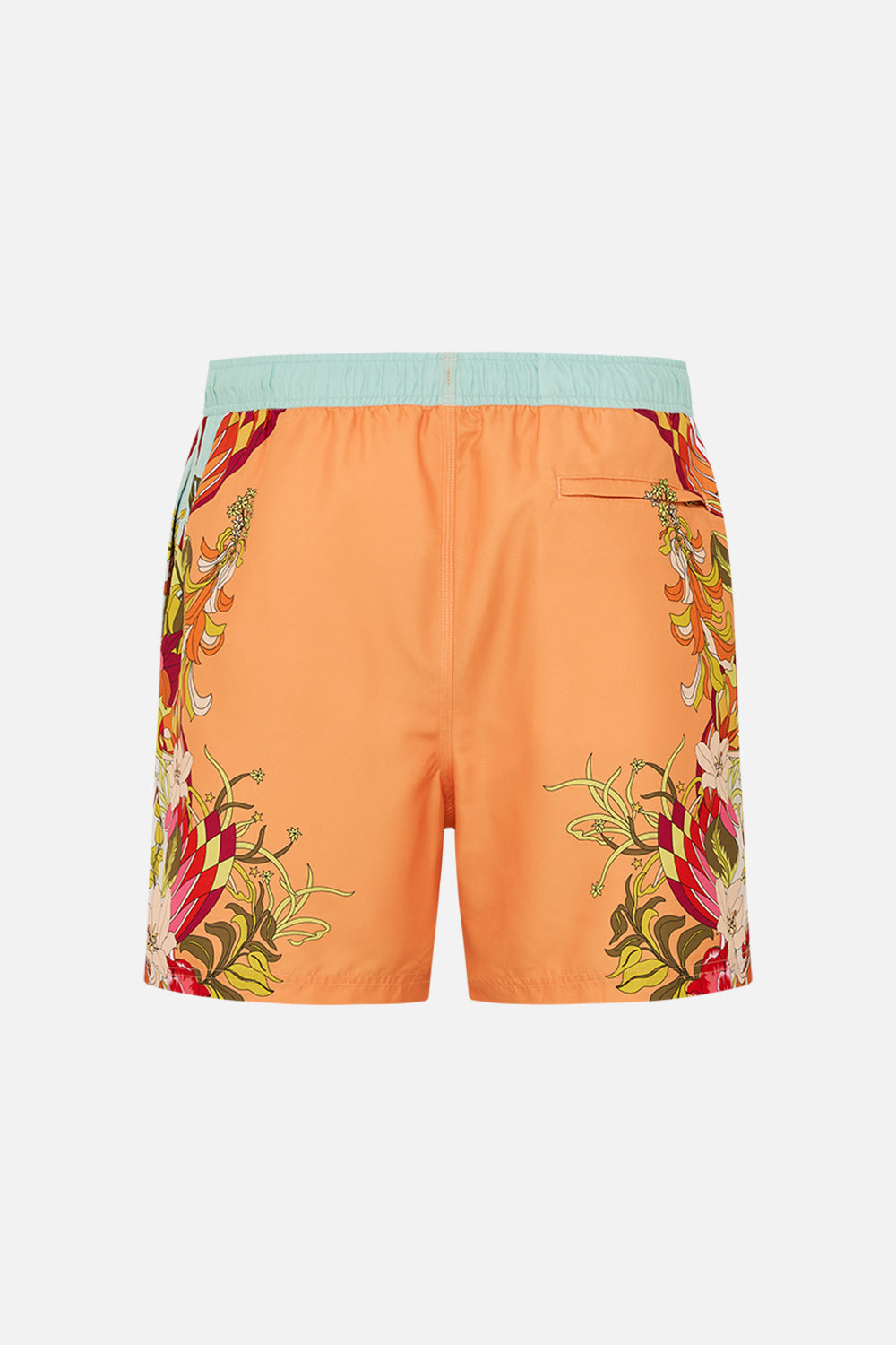 Hotel Franks by CAMILLA floral mid length boardshort in The Flower Child Society