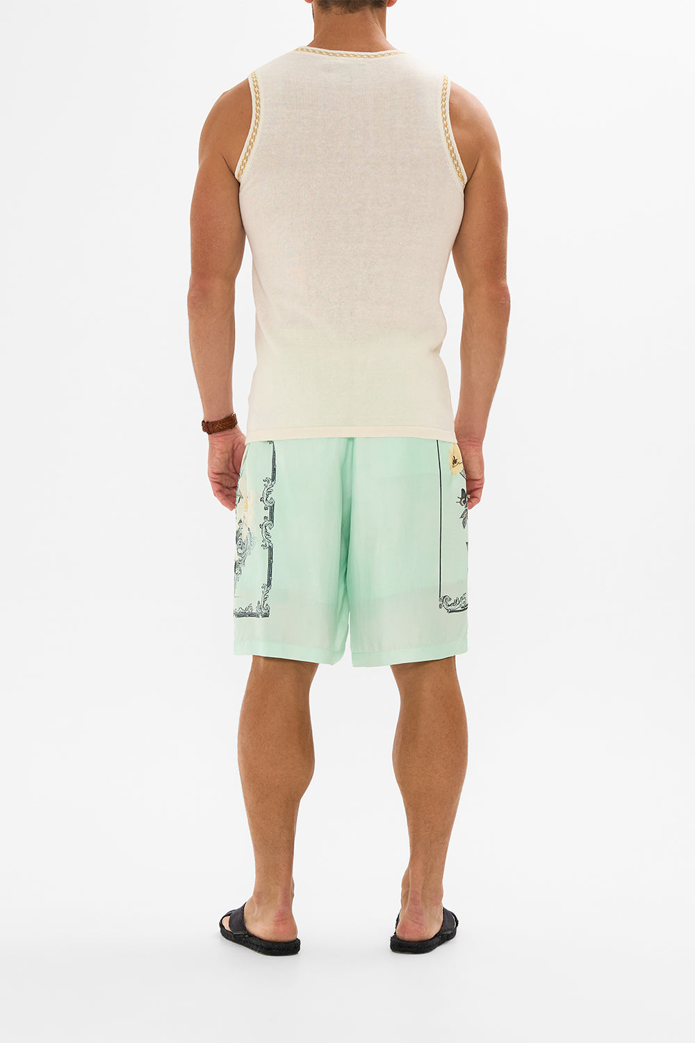 CAMILLA floral baggy mid length walk short in Petal Promise Land