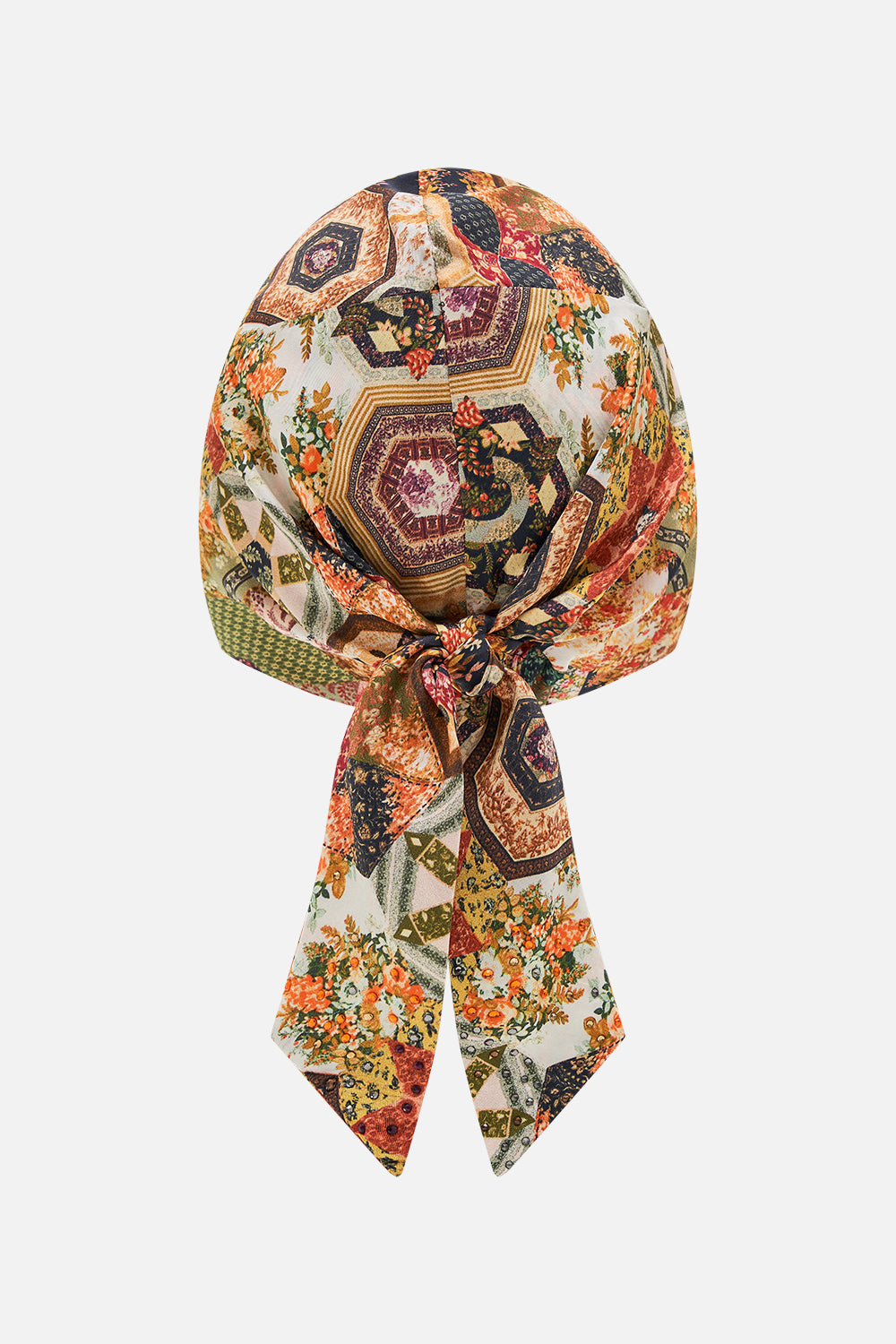 CAMILLA floral headscarf in Stitched in Time