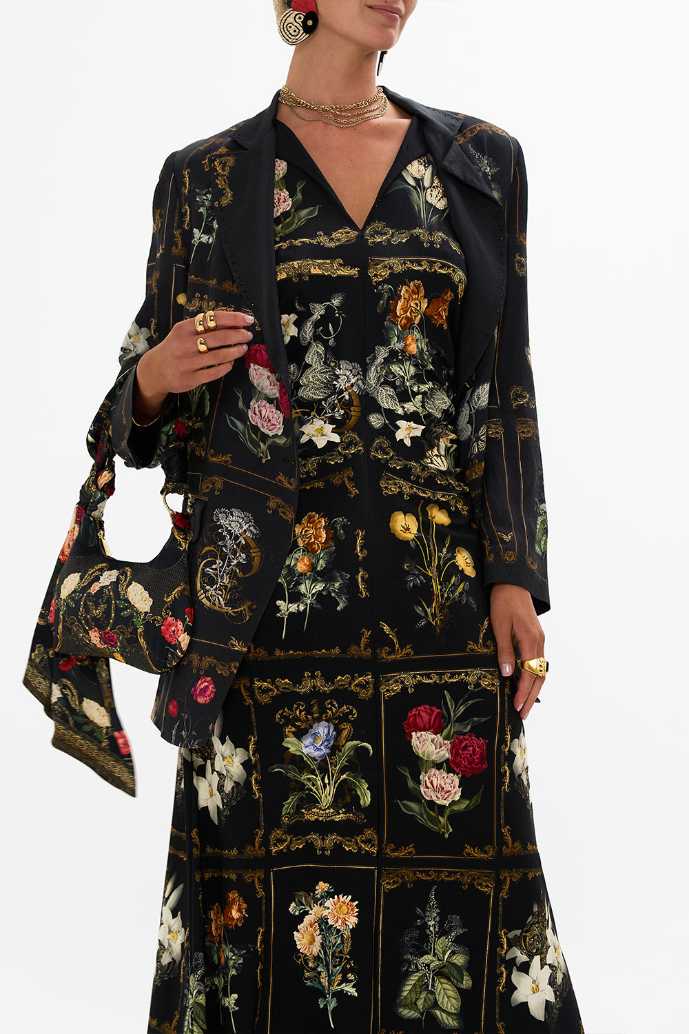 The CAMILLA SCARF SHOULDER BAG MAGIC IN THE MANUSCRIPTS in our  print.