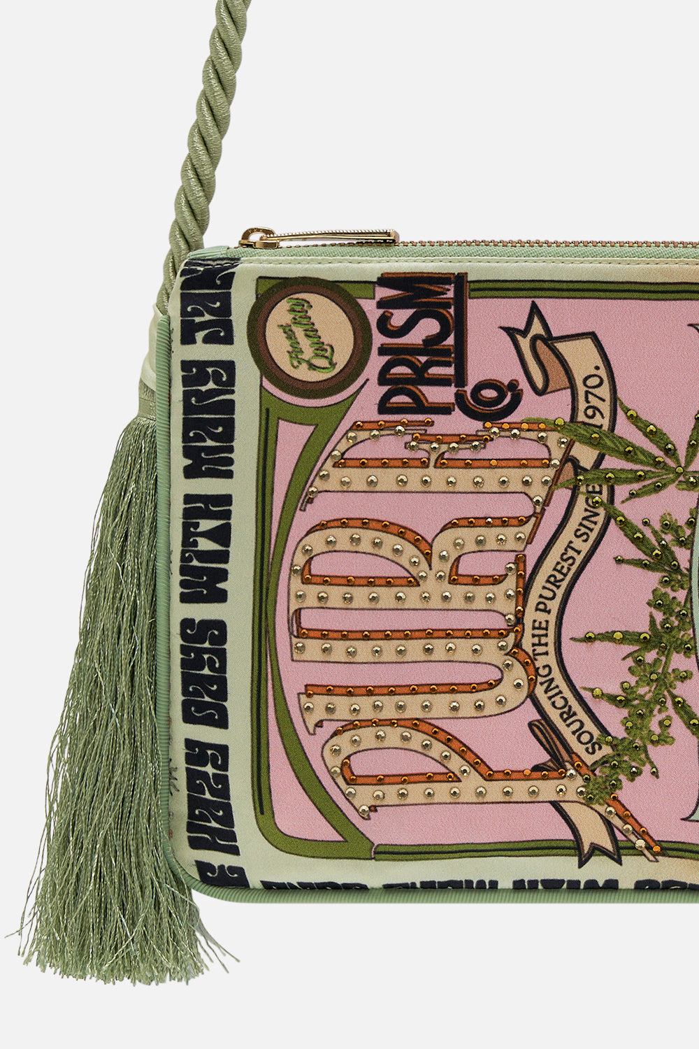 CAMILLA small cross body bag in Lets Chase Rainbows print