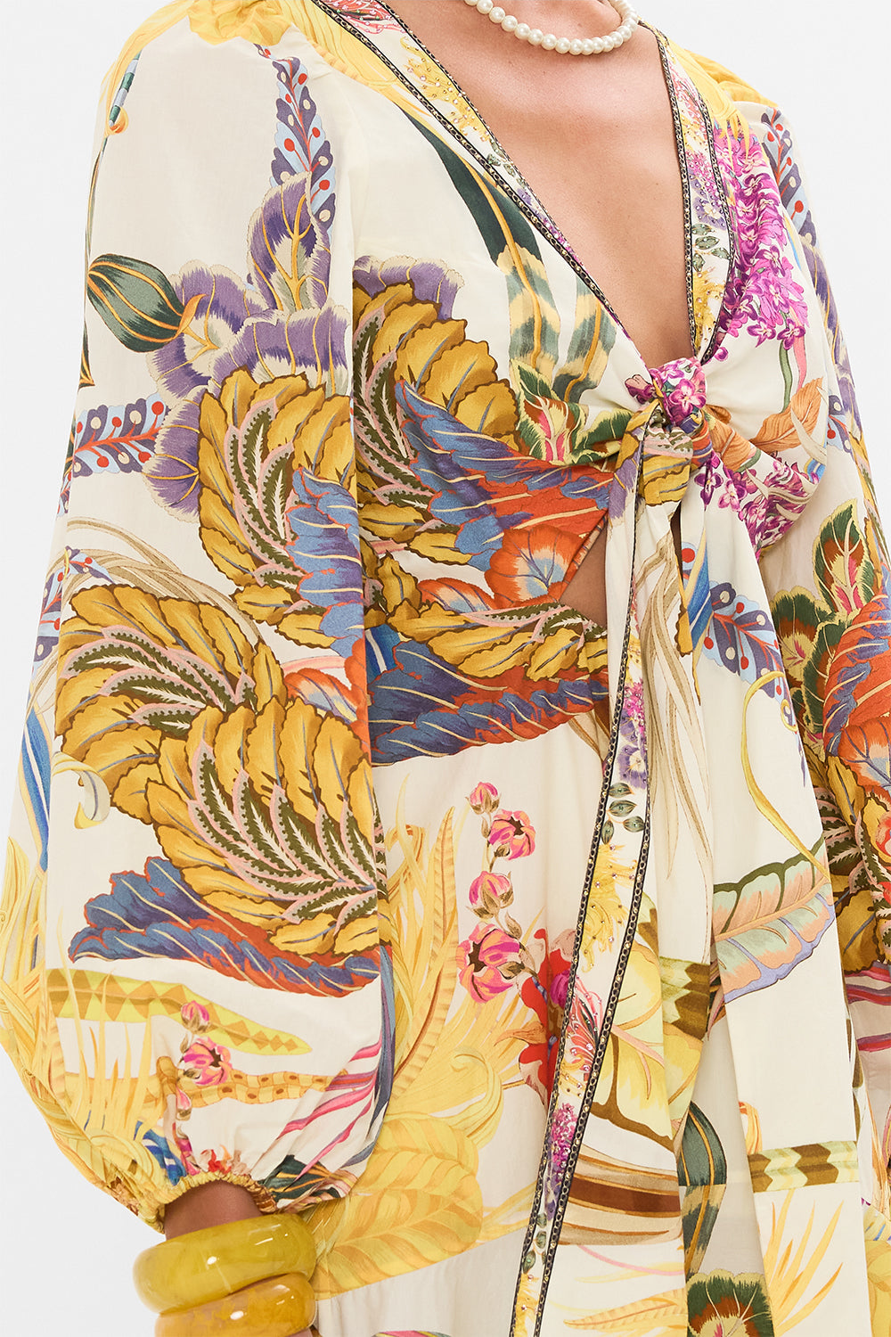 CAMILLA wrap dress in Sunflowers On My Mind print