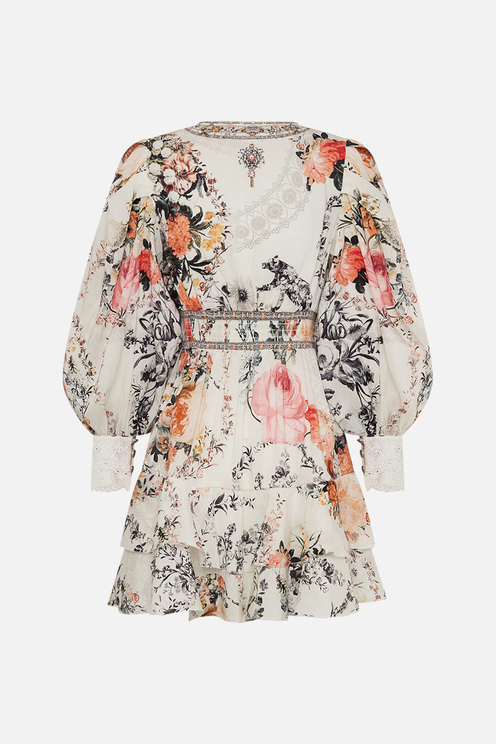 CAMILLA silk dress in De Haar Memoirs print