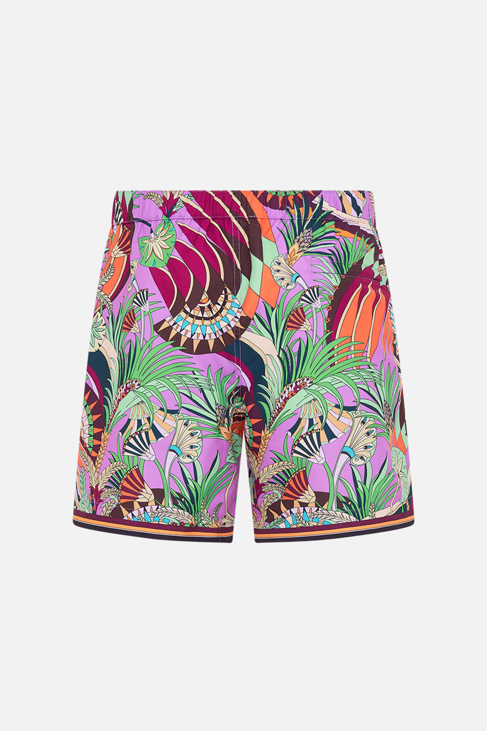 The CAMILLA TAILORED SWIM SHORT GIZA GODDESS in our  print.
