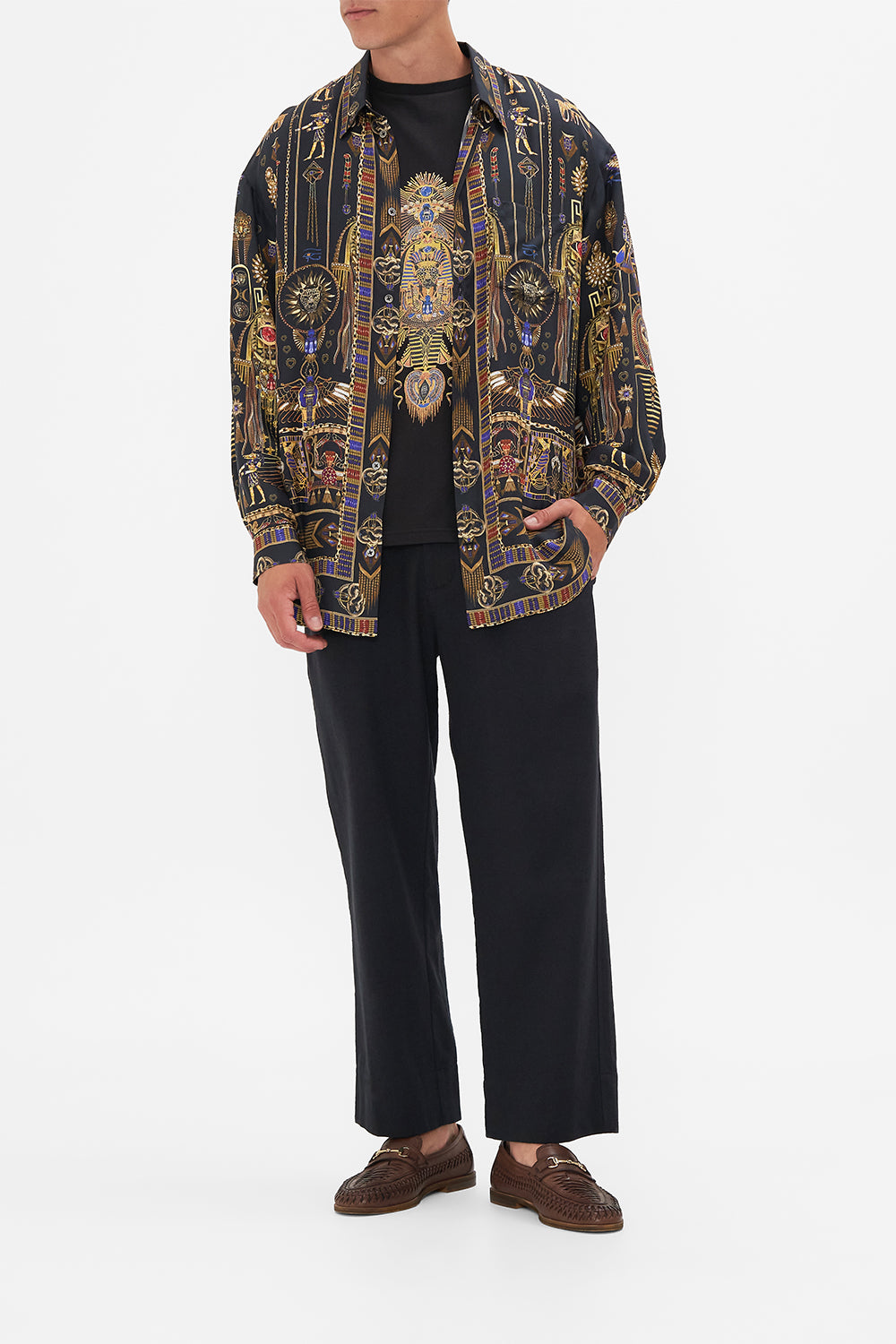 MENS OVERSIZED SHIRT CARTOUCHE KINGDOM