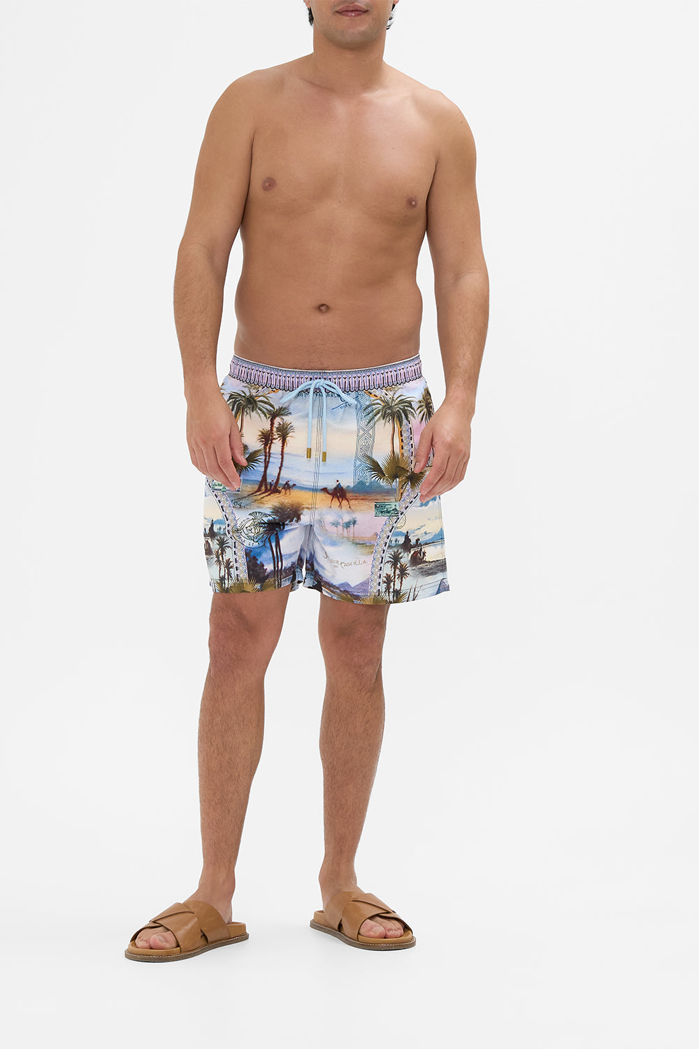Hotel Franks By CAMILLA Mid length boardshort in Call Me In Cairo Print