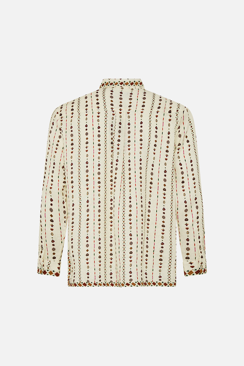 MENS HALF PLACKET TUNIC SHIRT NOMAD NATURE