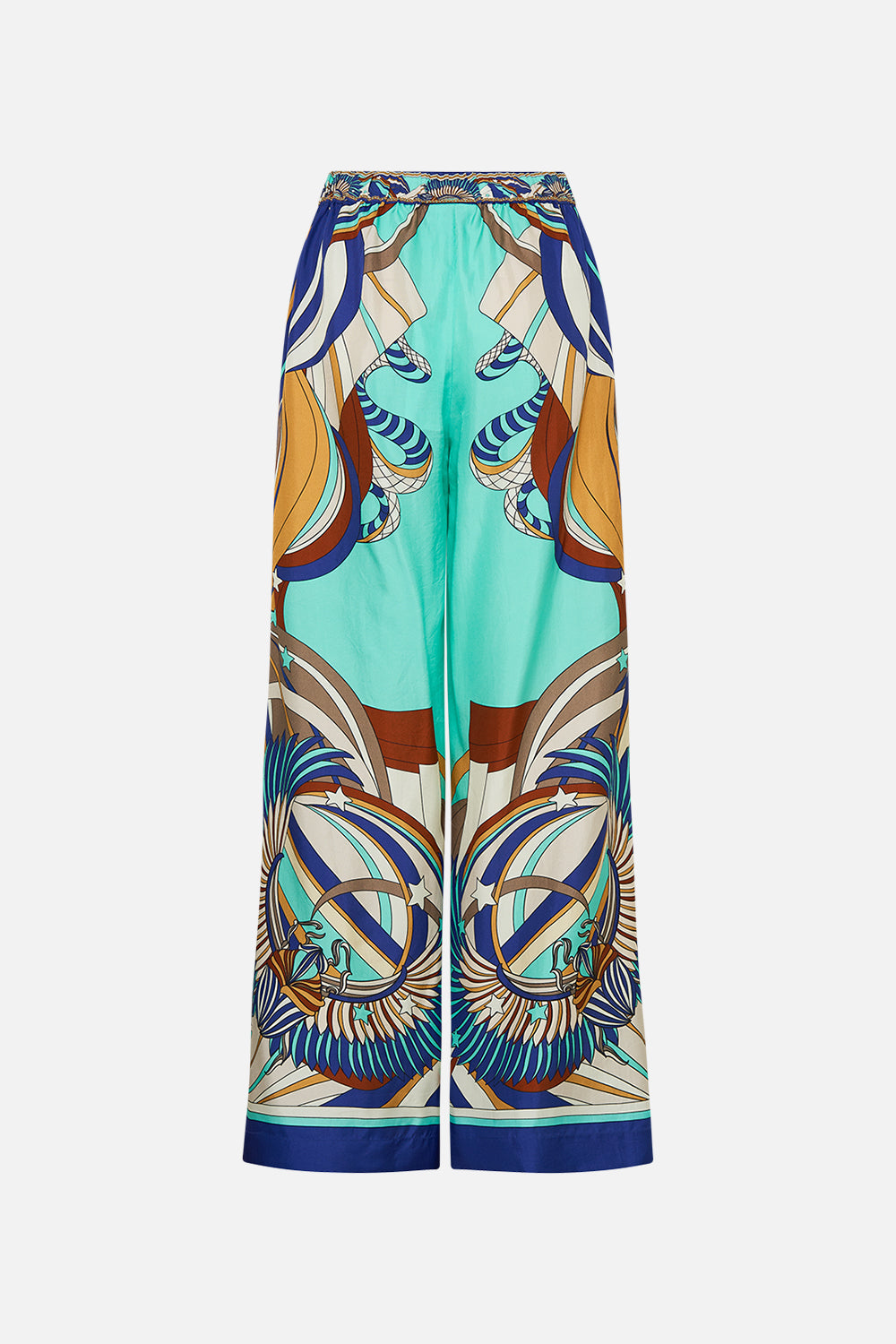 CAMILLA Relaxed Panel Pant in Oasis Oracle print. 