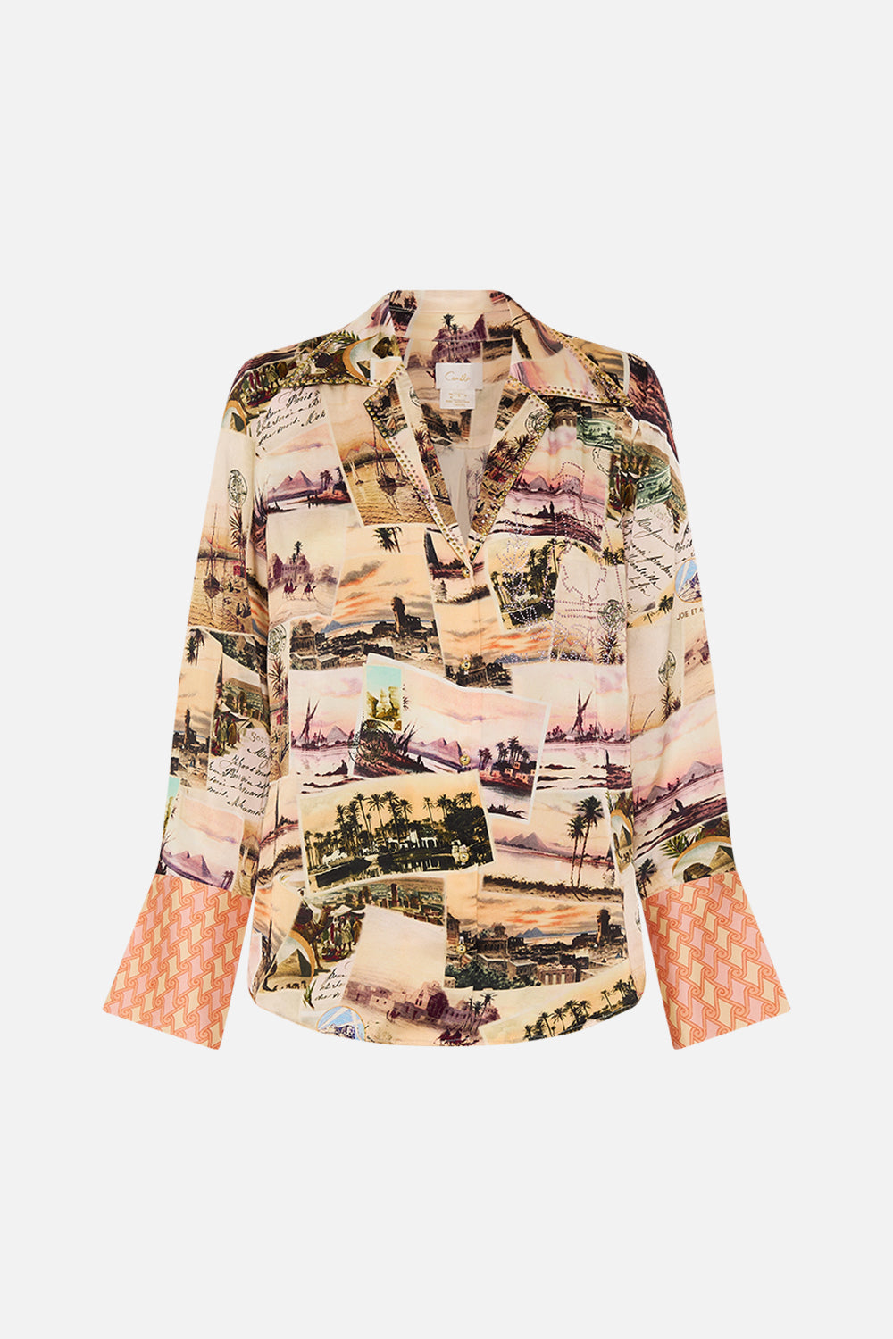 CAMILLA pyjama shirt in Milla's Got Mail print. 