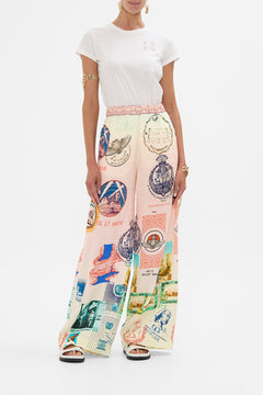 CAMILLA relaxed panel pant in Haute Passport print