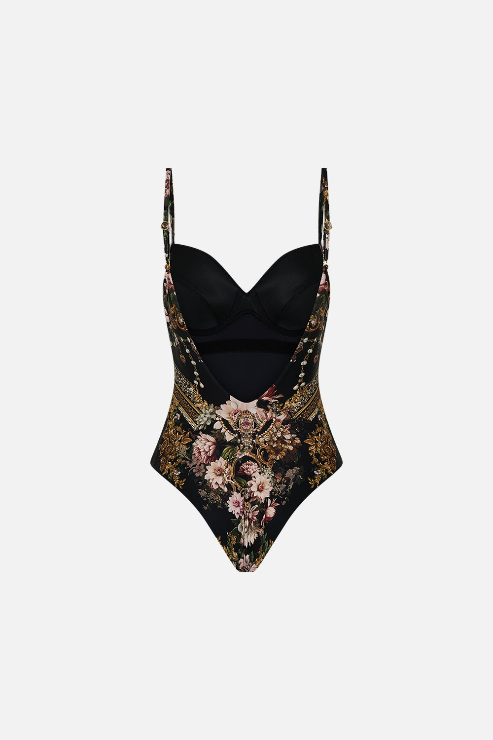 CAMILLA concealed underwire one piece in Dynasty Daze print. 