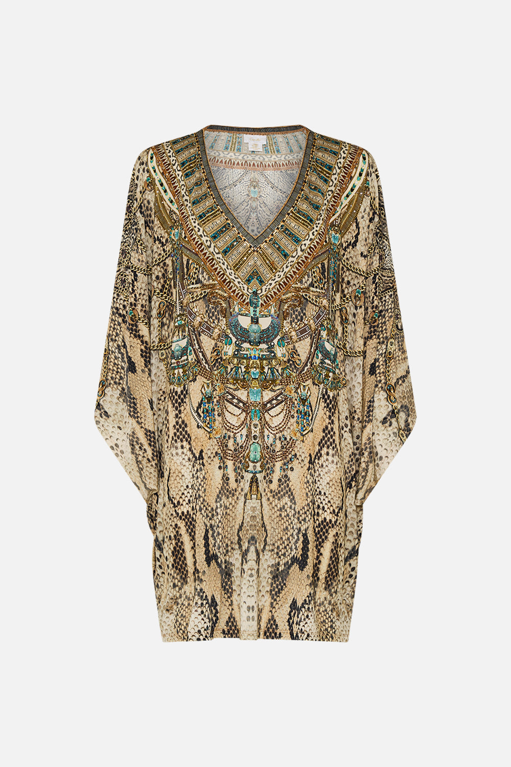 CAMILLA Bat Sleeve Dress The Throne Room print