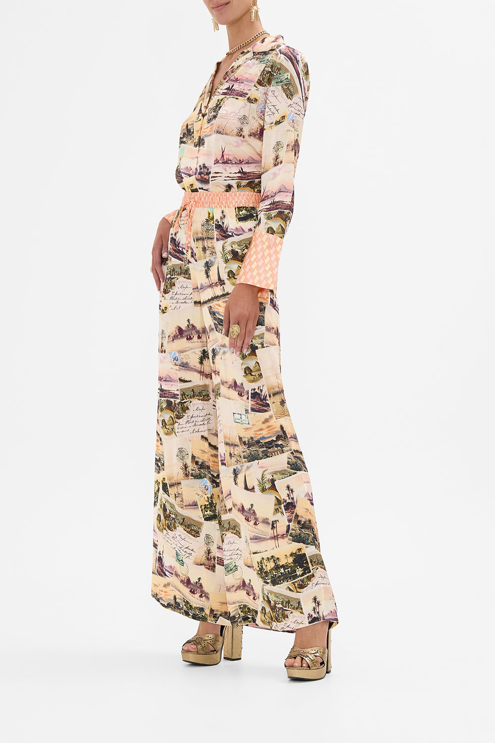 CAMILLA lounge pant in Milla's Got Mail print. 