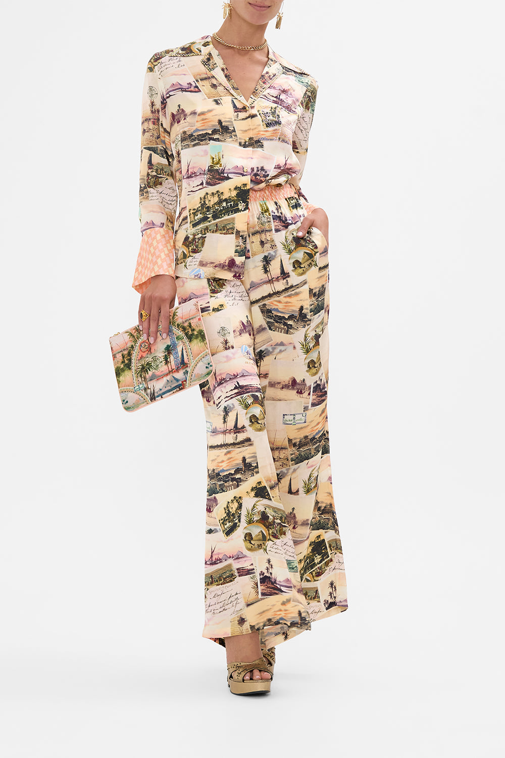 CAMILLA lounge pant in Milla's Got Mail print. 