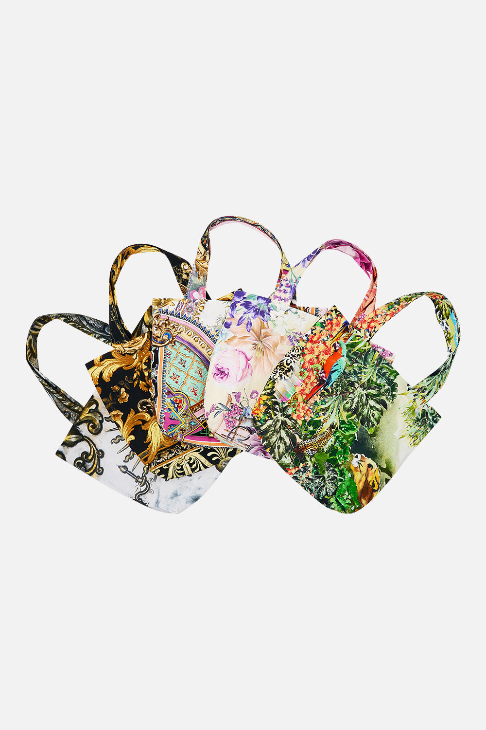 The CAMILLA UNICORN TOTE MULTI in our MULTI print.