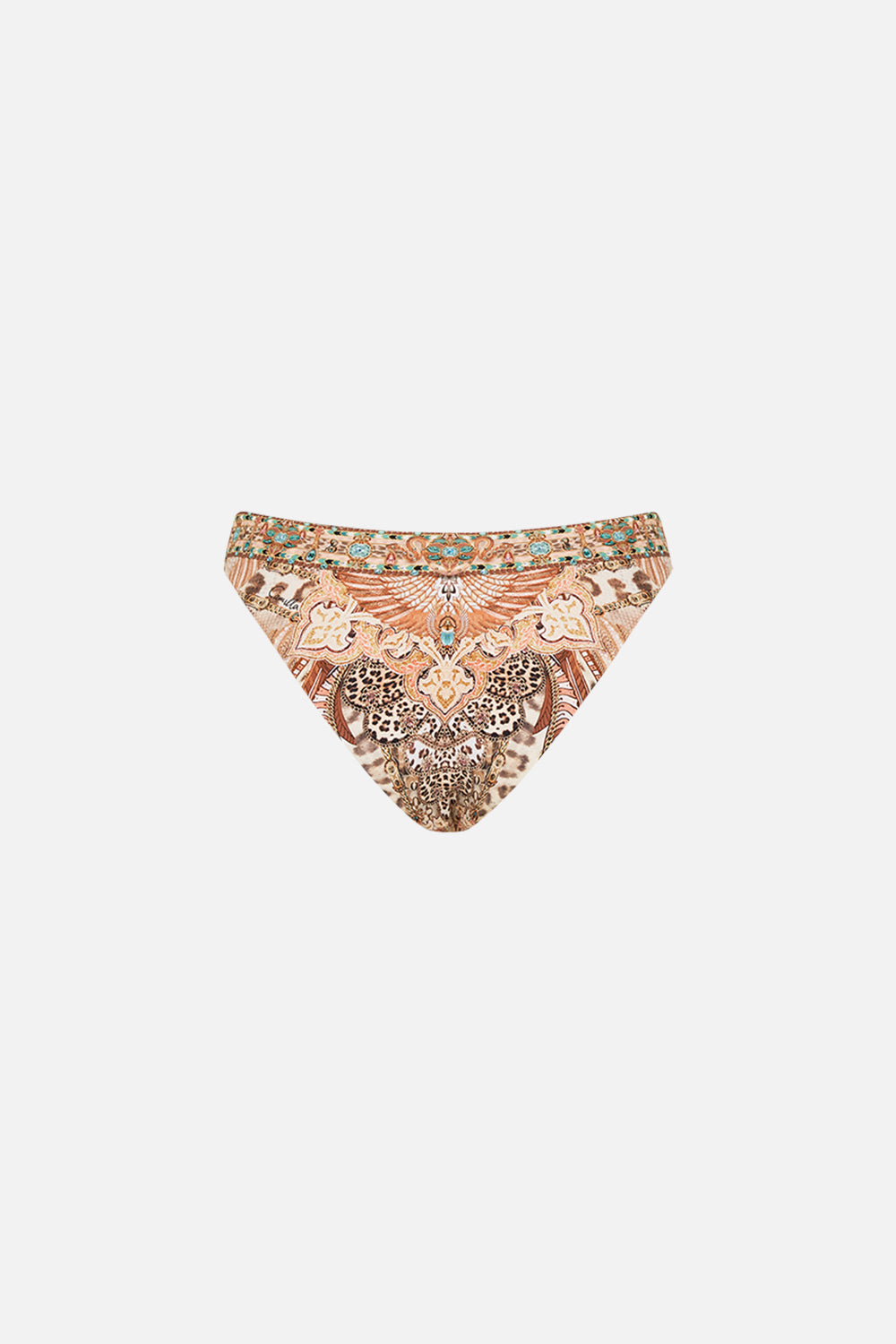 CAMILLA Wide Side High Leg Pant The Throne Room print