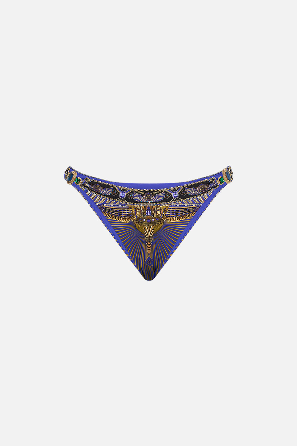 CAMILLA Cheeky Bottom Pant With Trim in My Fair Pharaoh print. 