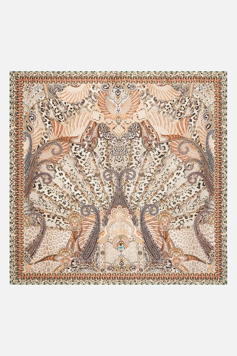 CAMILLA Large Square Scarf The Throne Room print
