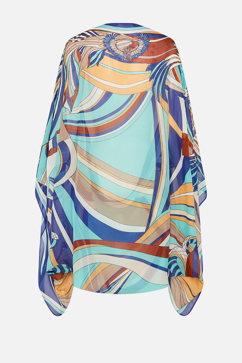 CAMILLA Silk Shrug in Oasis Oracle print.