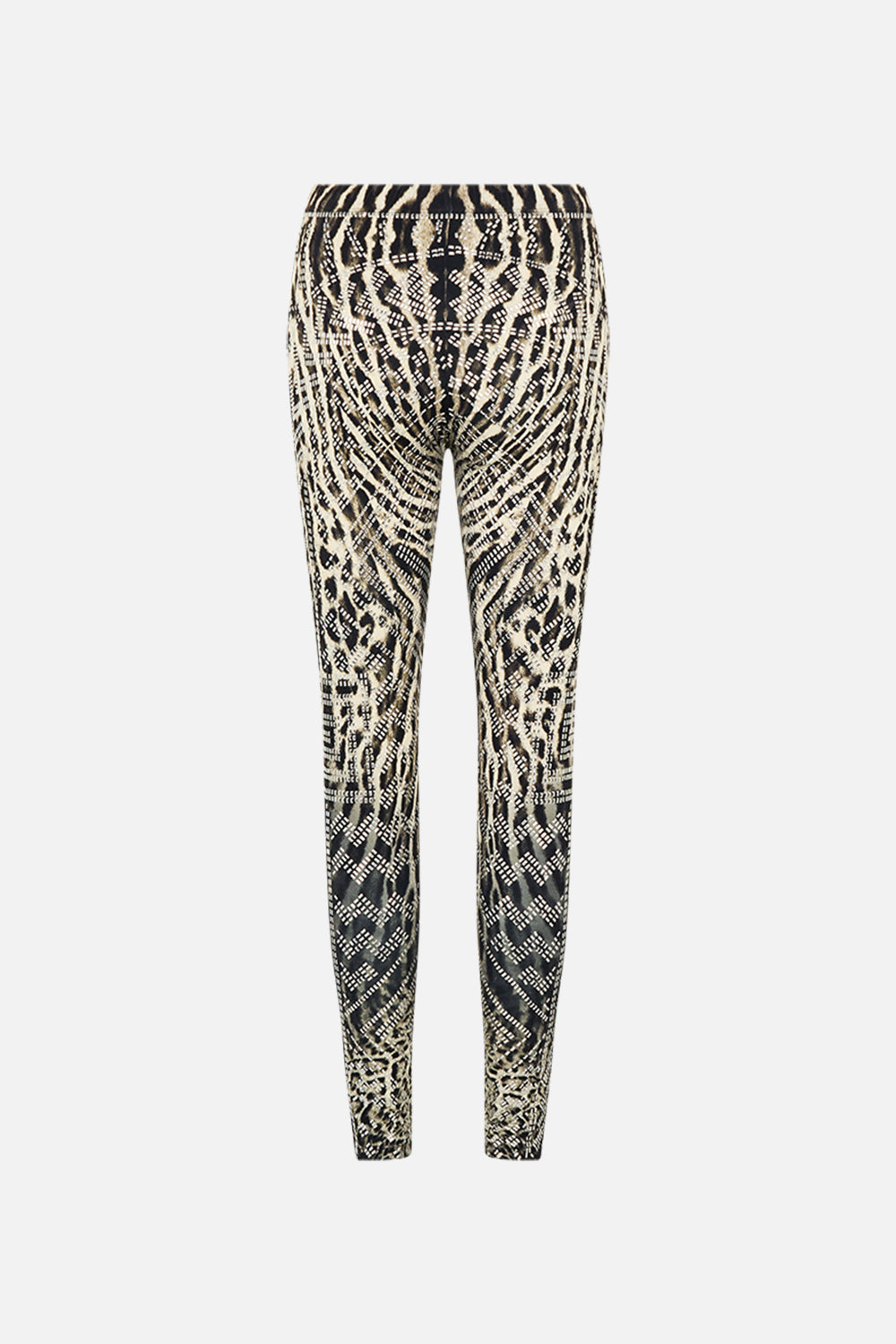 CAMILLA Hotfix Leggings in Cat Worship print. 