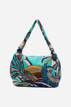 CAMILLA Slouch Shoulder Bag in Oasis Oracle print.