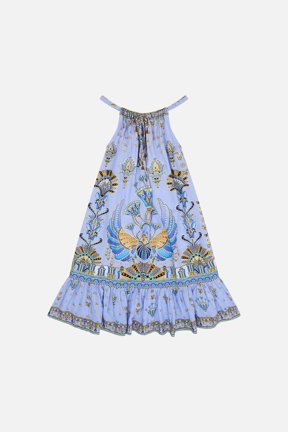 MILLA By CAMILLA Lilac Frill Hem Dress 4-10 in Under Scarab Skies print