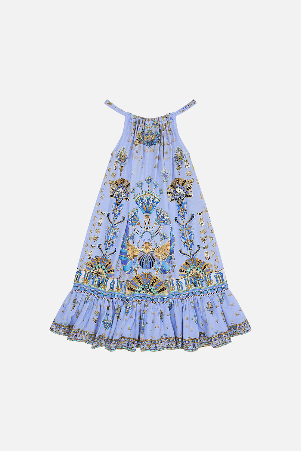 MILLA By CAMILLA Lilac Frill Hem Dress 4-10 in Under Scarab Skies print