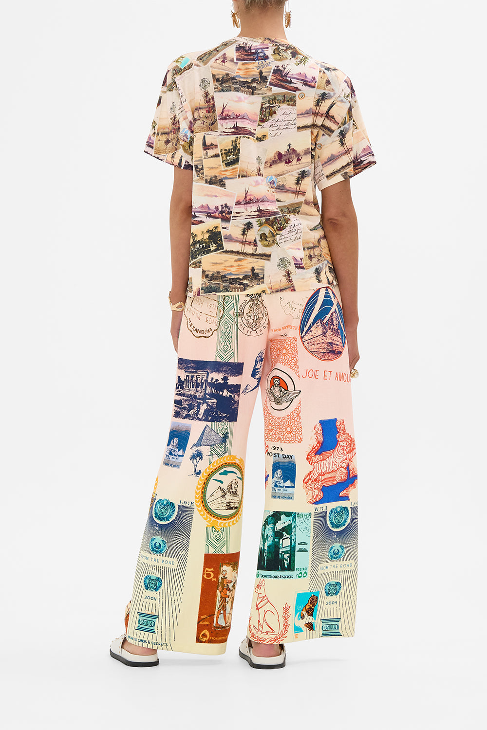 CAMILLA classic tee printed in Milla's Got Mail print. 