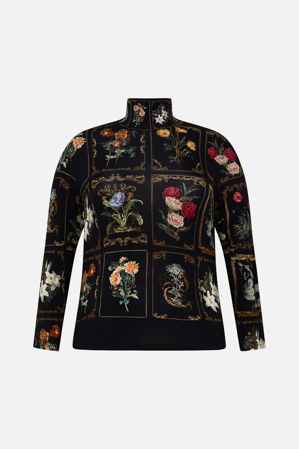 CAMILLA floral thongs in Stitched in Time print.