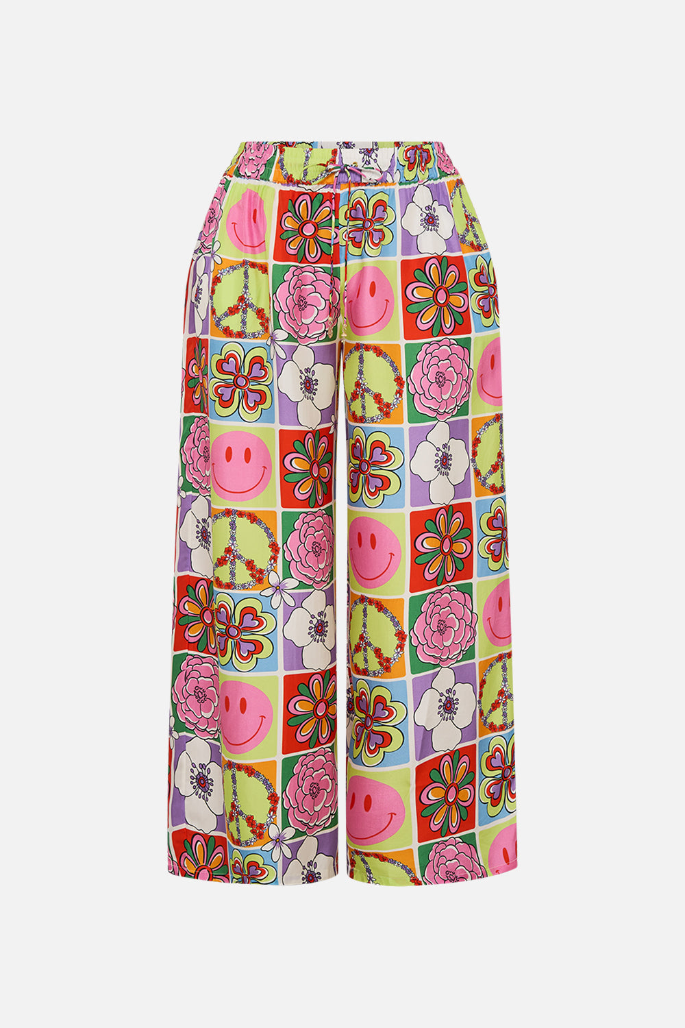 The CAMILLA STRAIGHT LEG PANT COSMIC PRAIRIE in our  print.