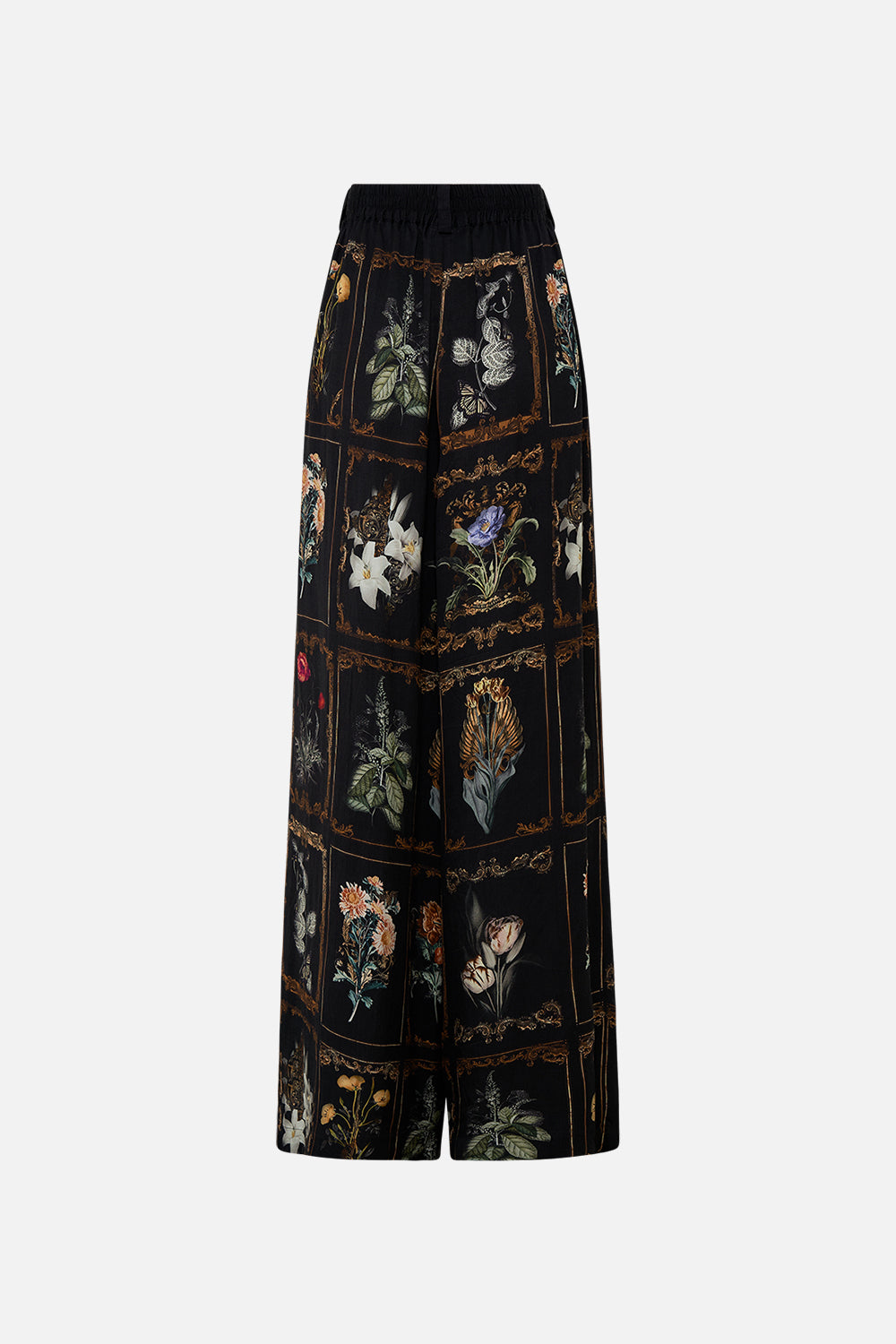 CAMILLA Black Wide Leg Waisted Pant in Magic in the Manuscripts