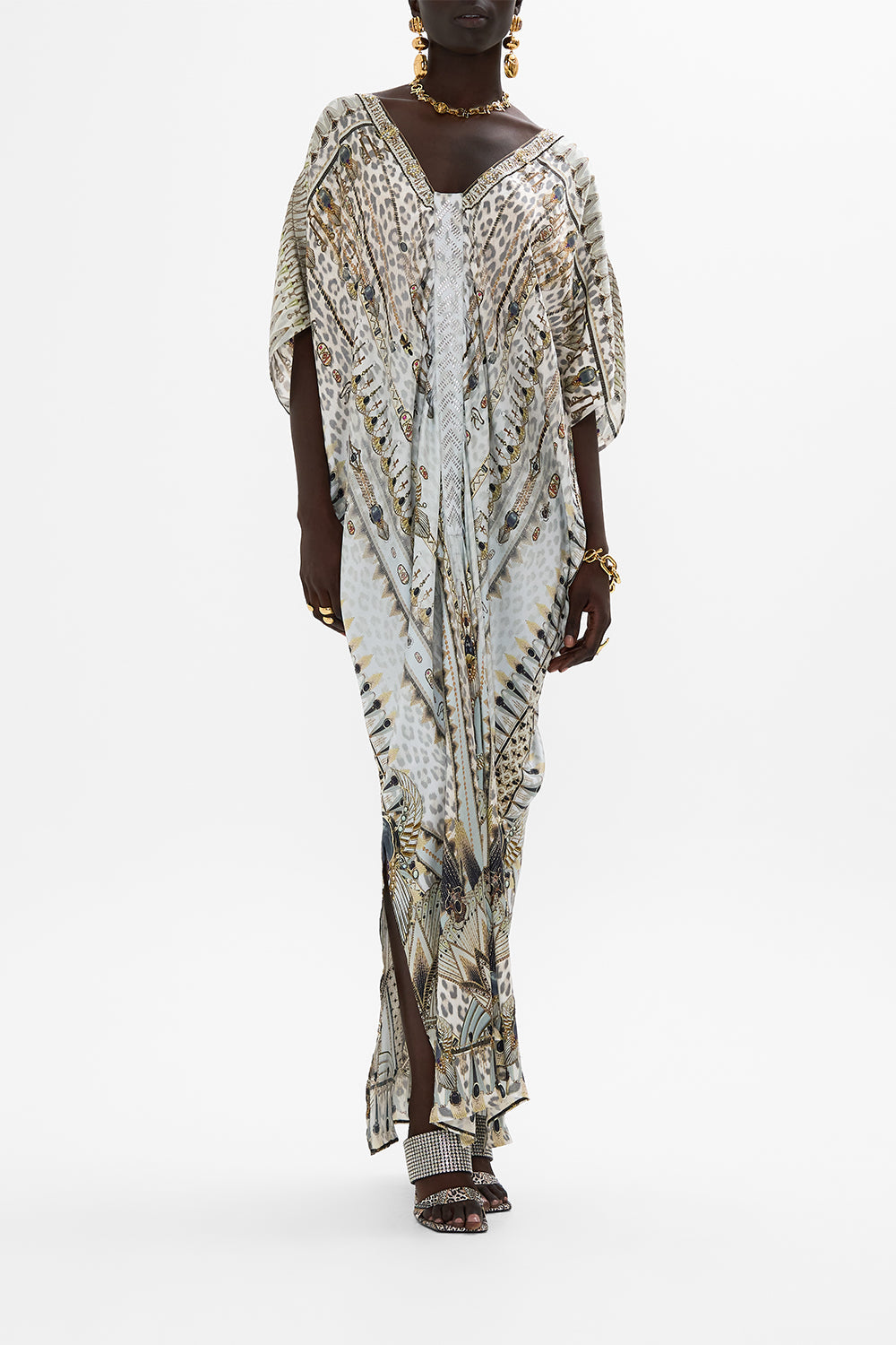 KAFTAN WITH FRONT TAB DETAIL SAHARA STARLET