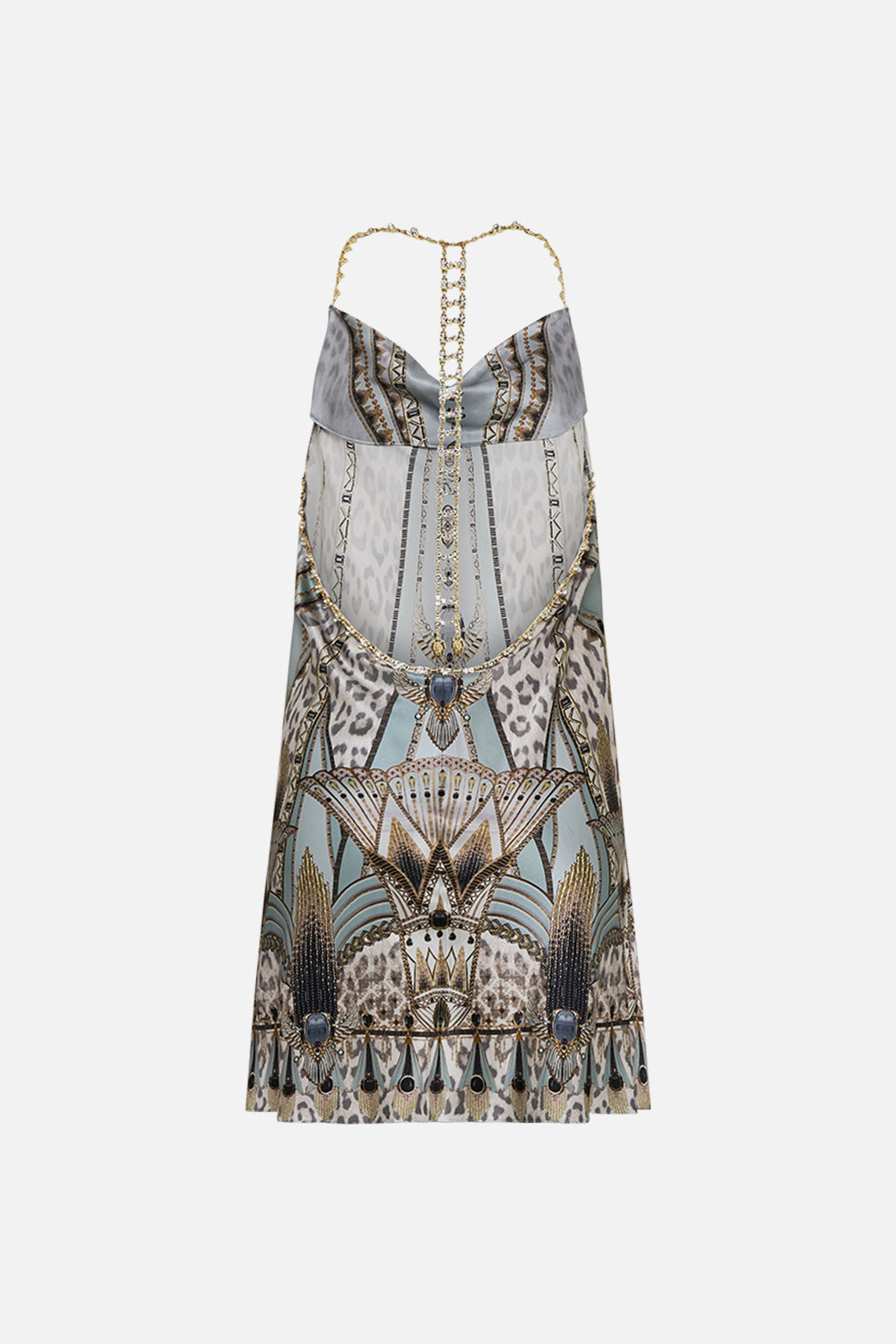 SHORT BIAS HALTER DRESS SAHARA STARLET