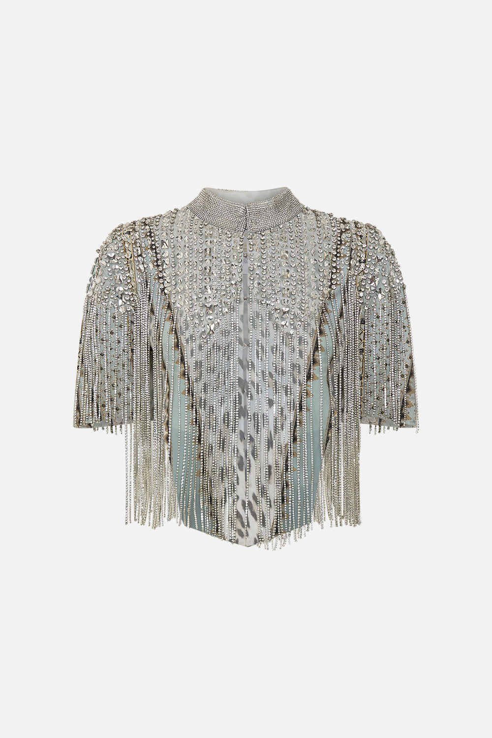 BEADED GILET SAHARA STARLET