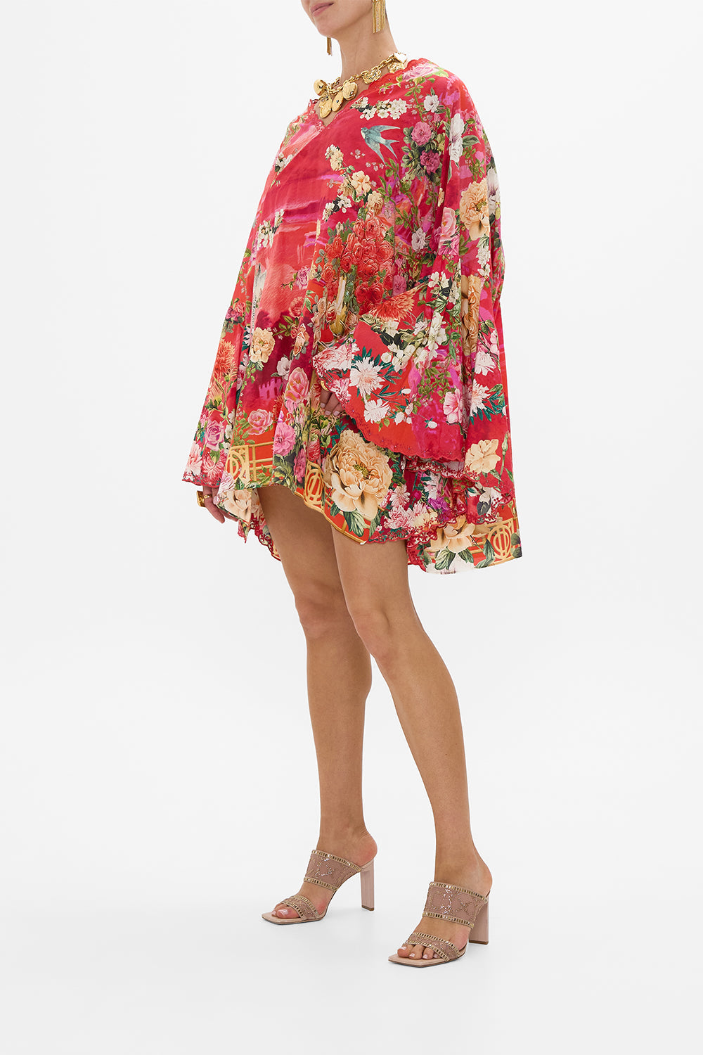 SHORT V NECK RUFFLE KAFTAN SWEET HOME ALEXANDRIA