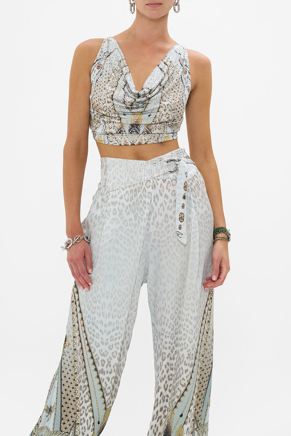 COWL NECK JERSEY TOP SAHARA STARLET