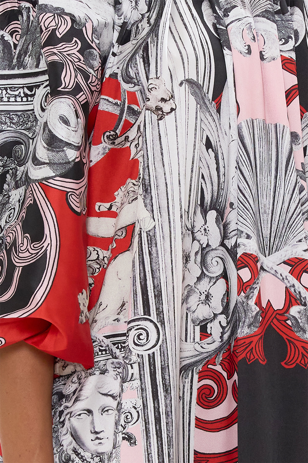 OFF SHOULDER PUFF DRESS MARK OF MEDUSA