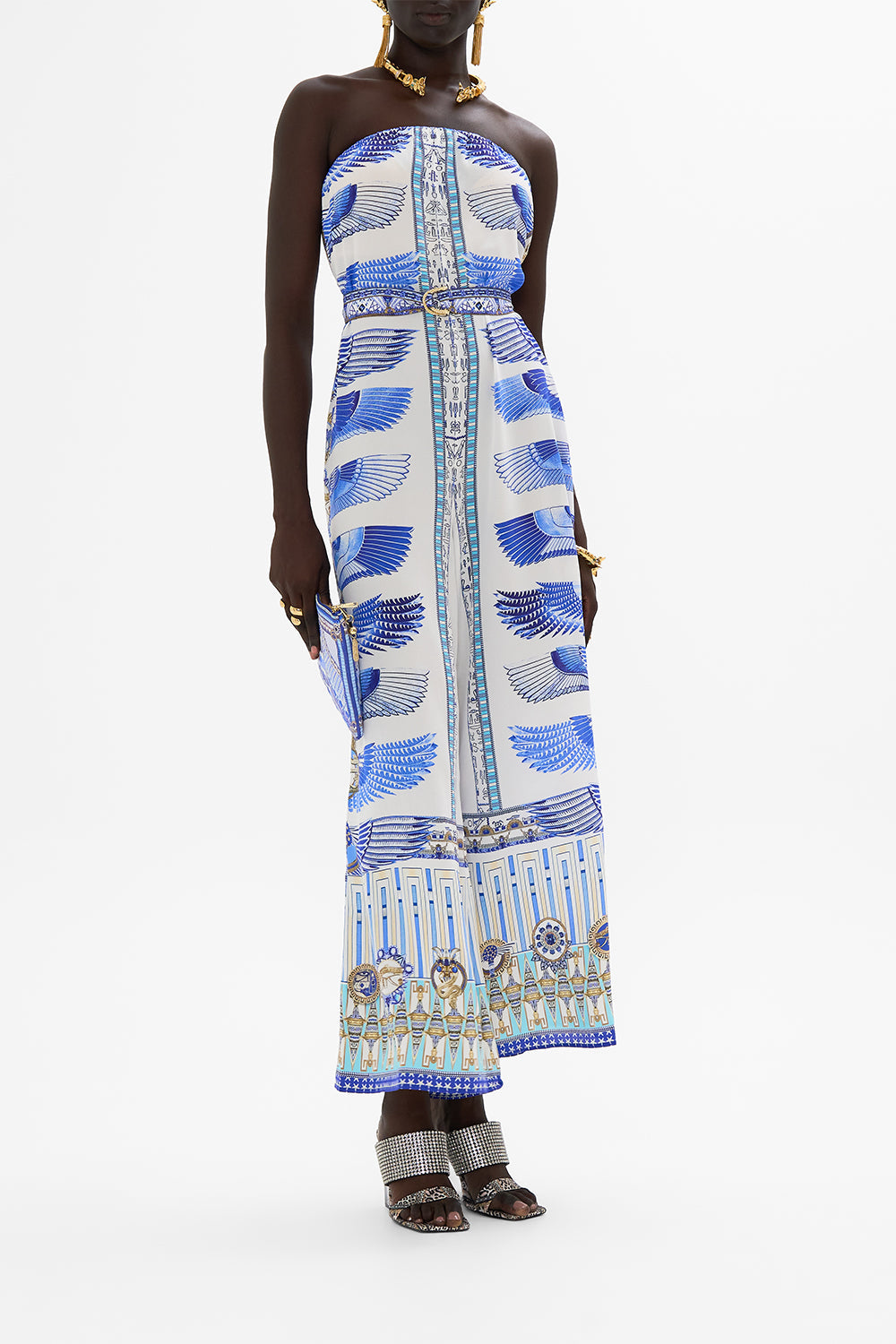 STRAPLESS JUMPSUIT WITH D RING BELT DANCING WITH DAYLIGHT