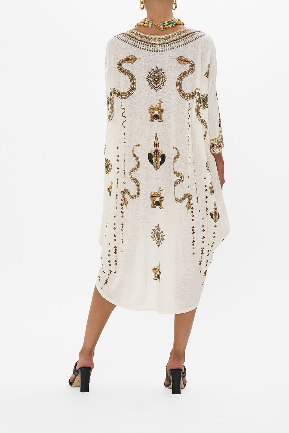 SCOOP BACK HEM LOUNGE DRESS GODDESS ENERGY