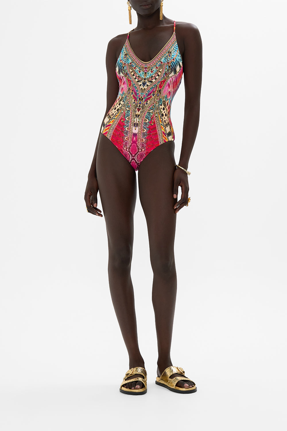 MILLA By CAMILLA Mini North South Tote in Solid Black print.