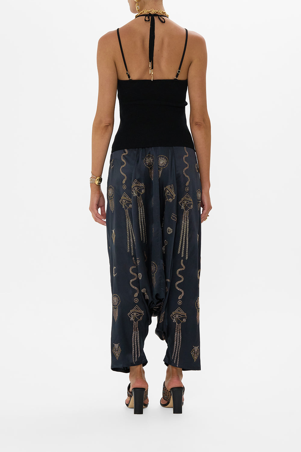 The CAMILLA FITTED KNIT TOP WITH HARDWARE CALL ME CLEOPATRA in our  print.