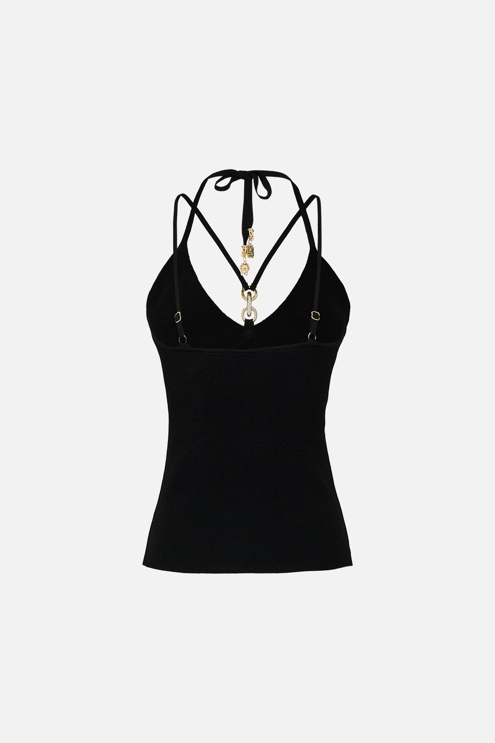 The CAMILLA FITTED KNIT TOP WITH HARDWARE CALL ME CLEOPATRA in our  print.