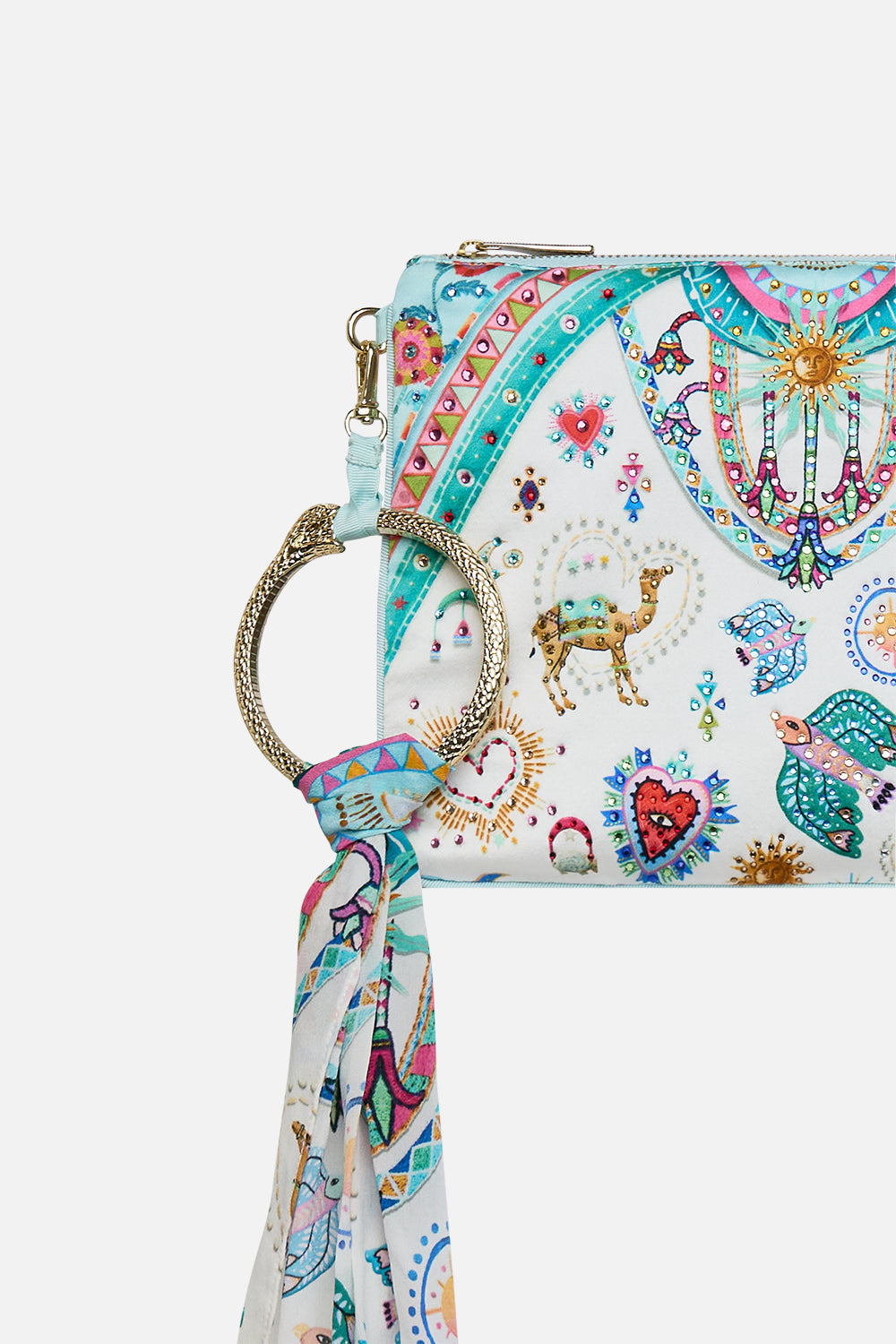 RING SCARF CLUTCH LIVING IN COLOUR