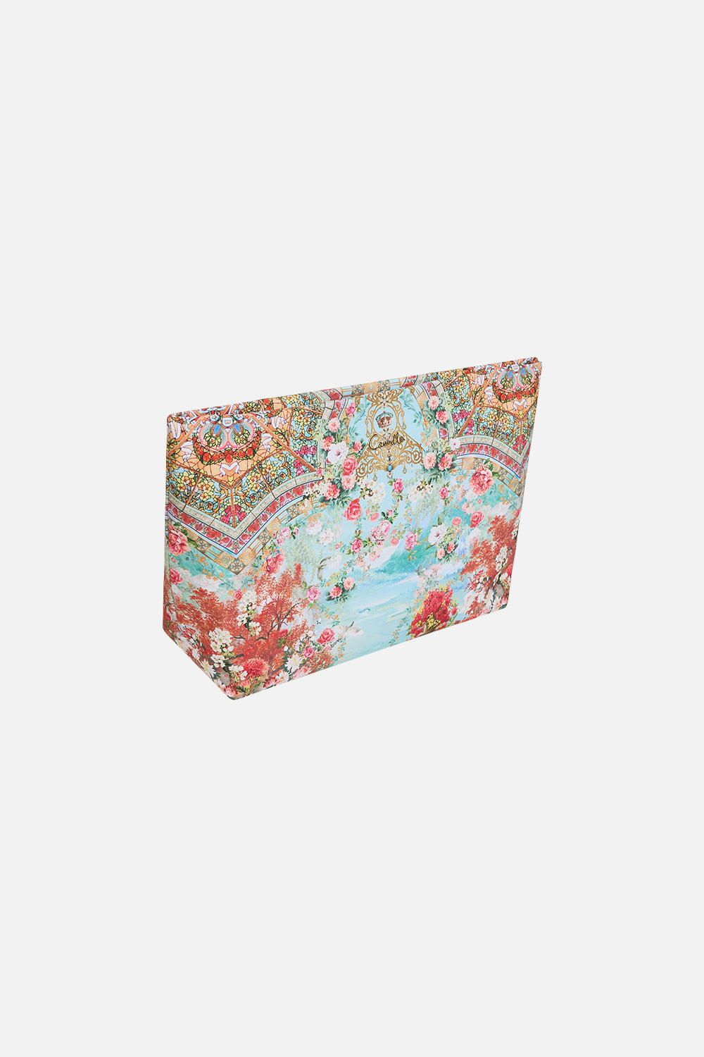 The CAMILLA LARGE MAKEUP CLUTCH THE JEWELLERY MUSEUM in our  print.