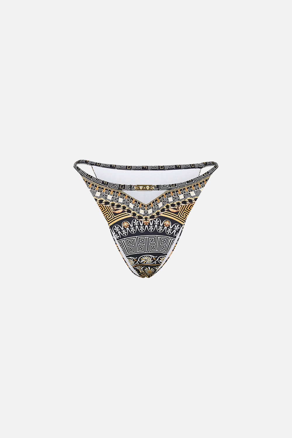 The CAMILLA PANT WITH CUT OUT AND TRIM TEMPLES OF DENDARA in our  print.