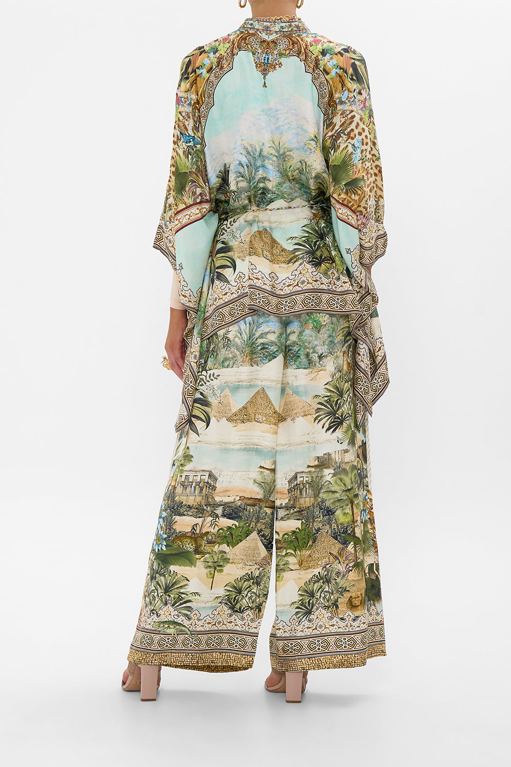 BUTTON THROUGH SCARF BLOUSE VIEWS OF THE VALLEY