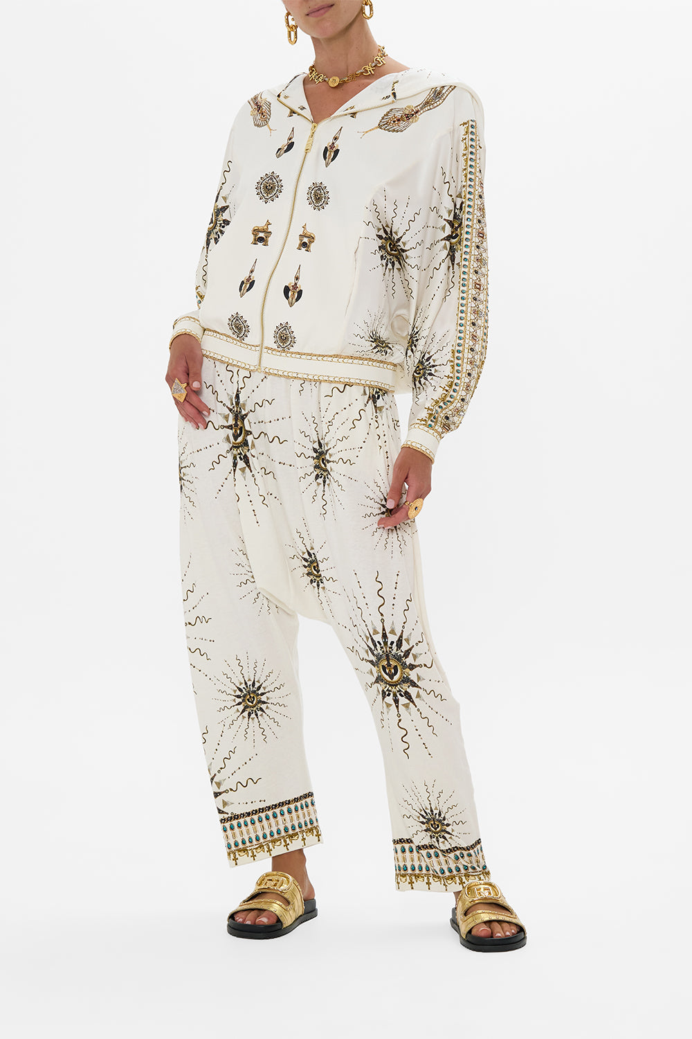 SILK MIX JERSEY ZIP FRONT SWEATER GODDESS ENERGY