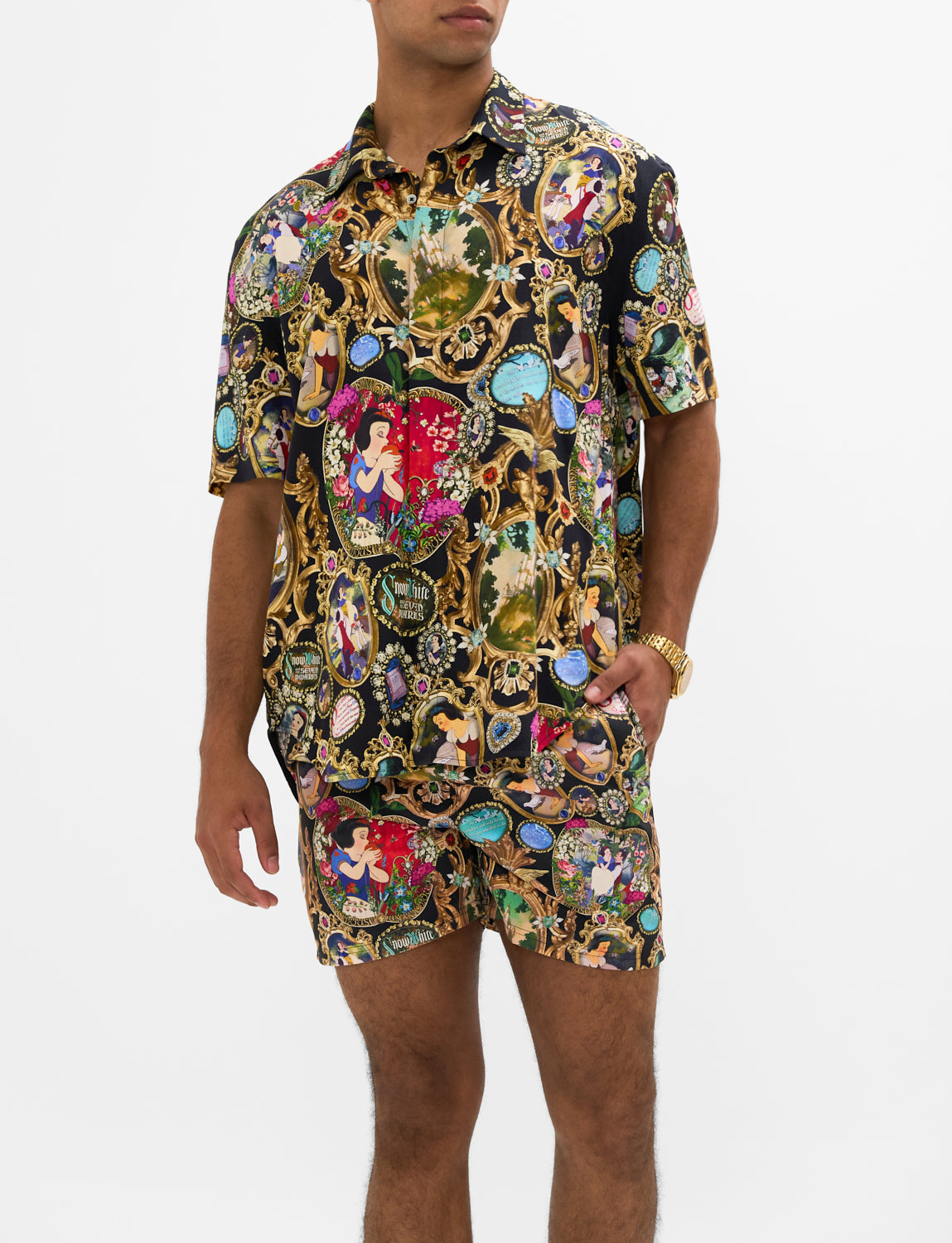 Disney CAMILLA  silk shirt in Happuly Ever After print