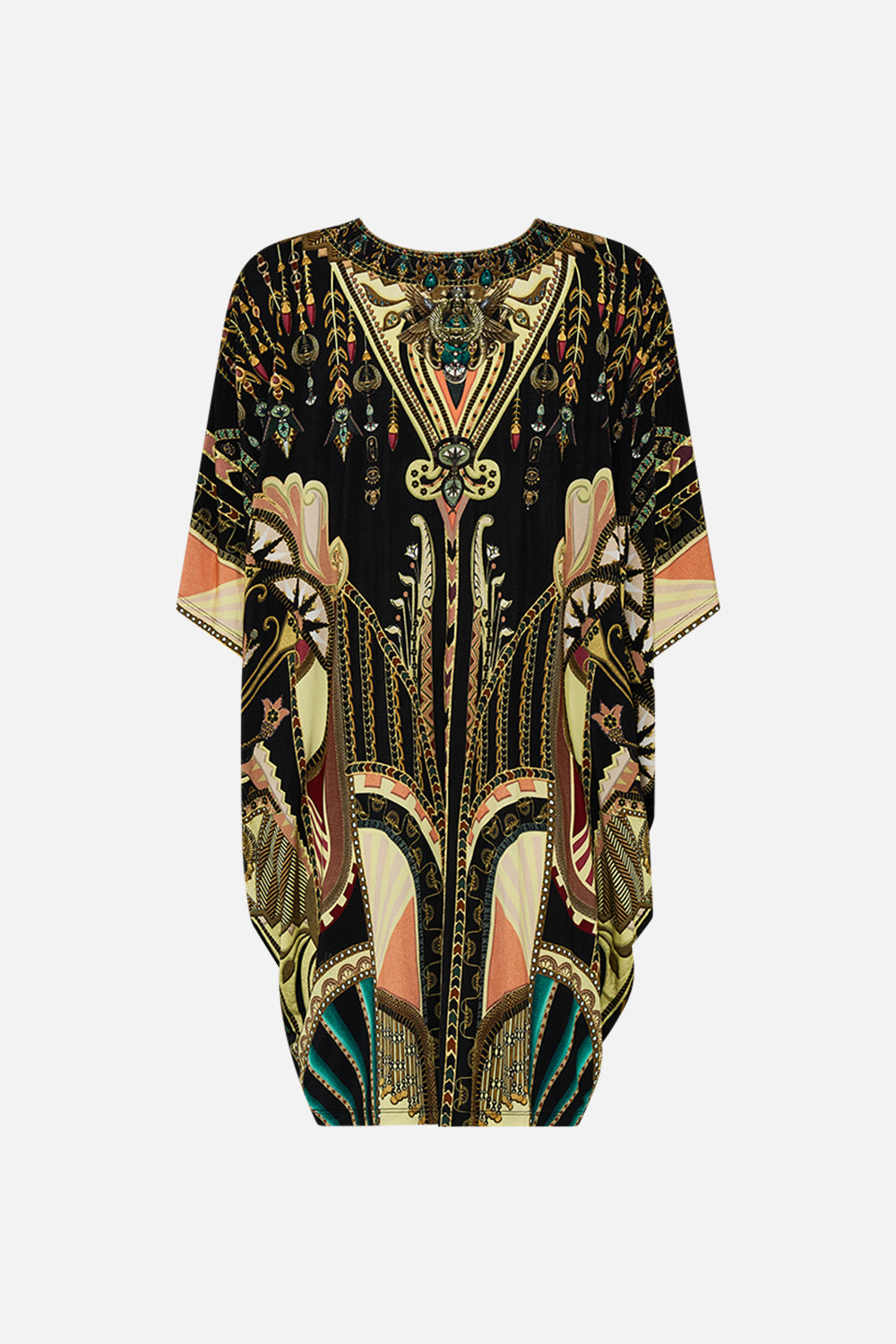 CAMILLA Bat Sleeve Dress in They Called Her Nefertari print