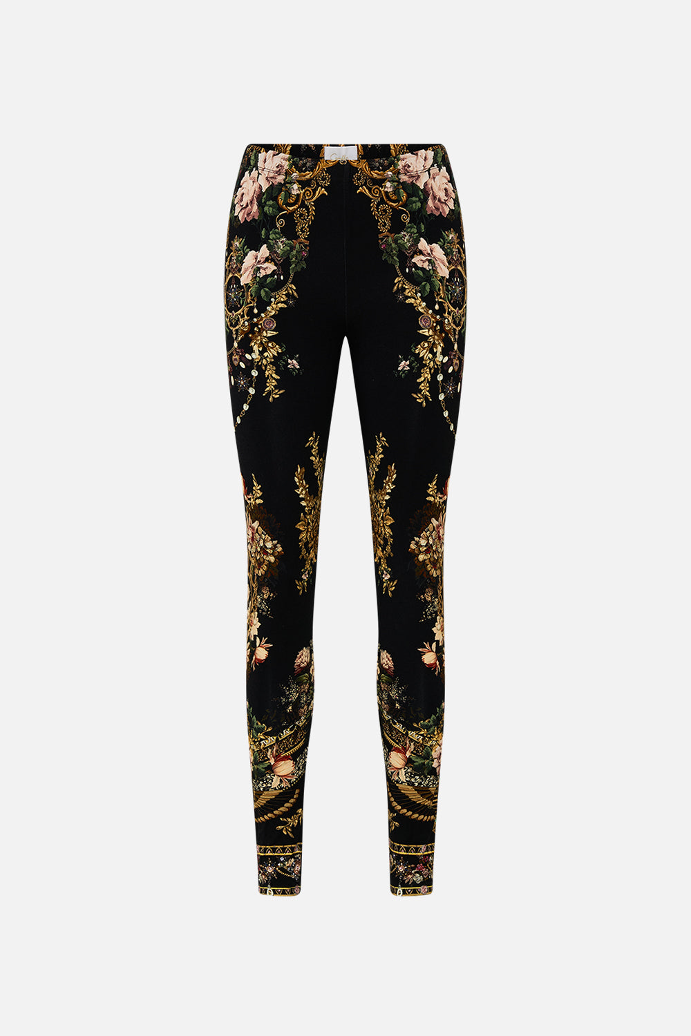 CAMILLA leggings in Dynasty Daze print. 